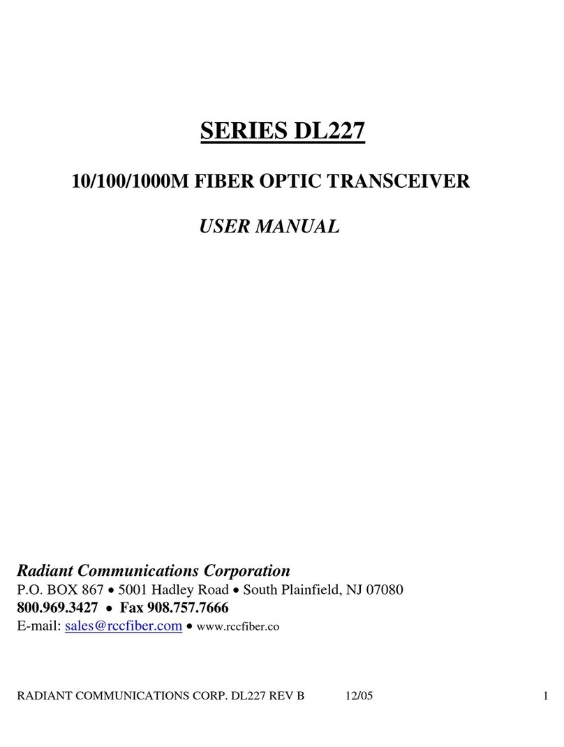 Radiant Communications DL227 SERIES user manual