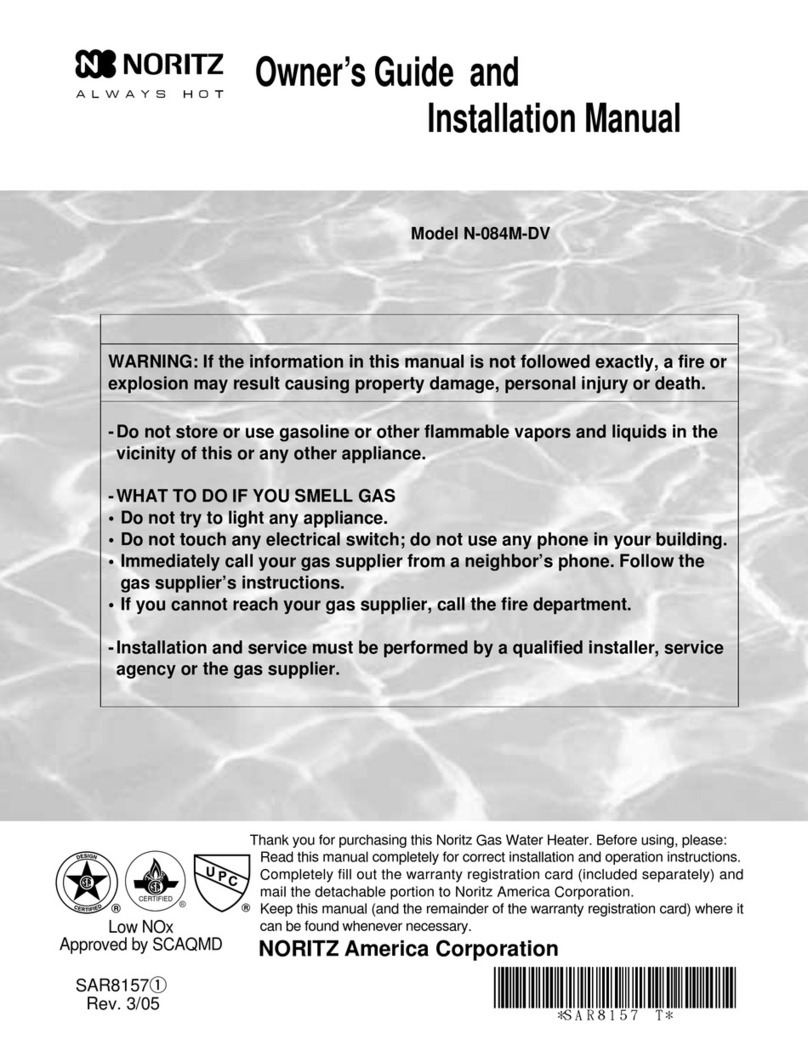 Noritz N-084M-DV Instruction manual