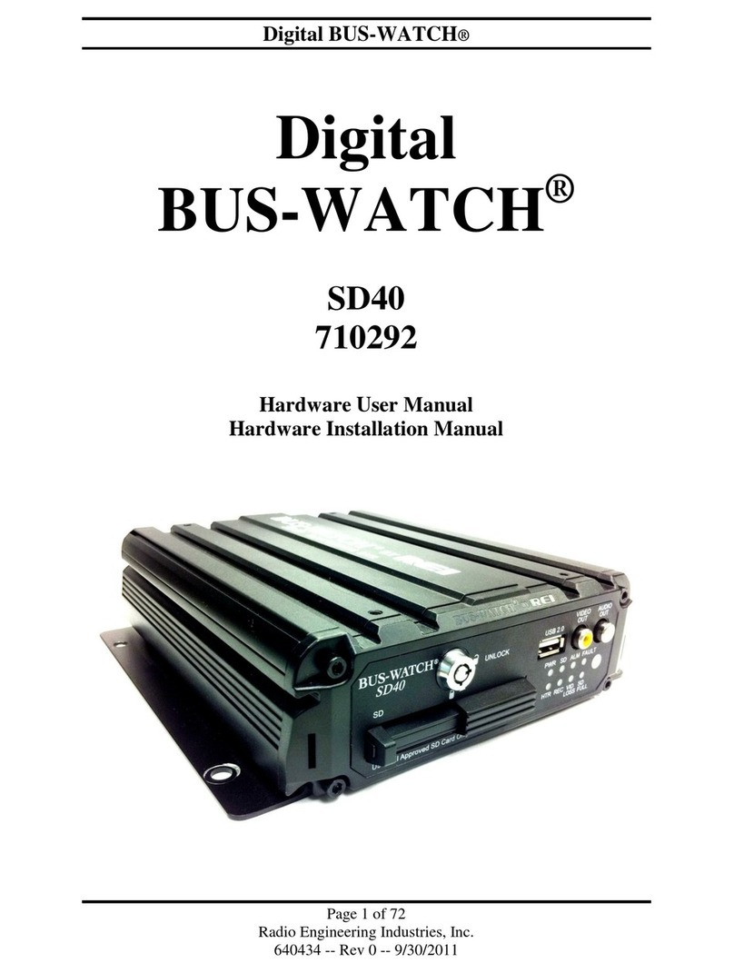 Radio Engineering Industries Digital BUS-WATCH SD40 user manual