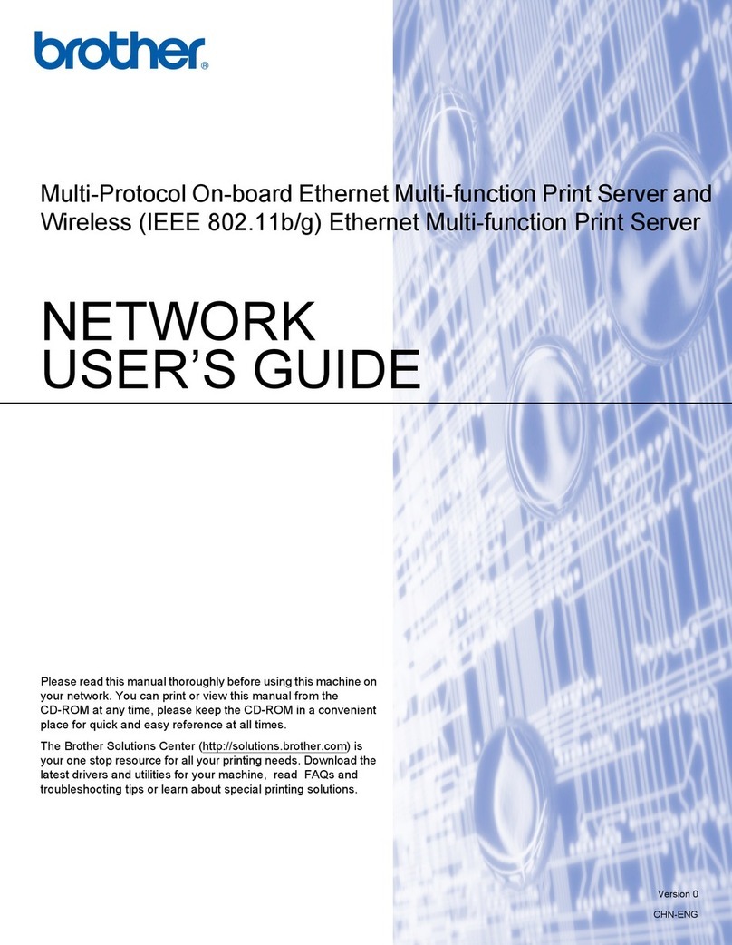 Brother print server Installation instructions