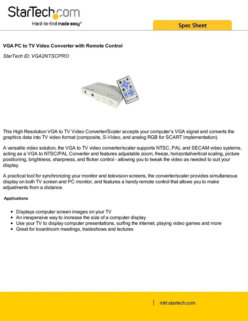 StarTech.com VGA2NTSCPRO System manual
