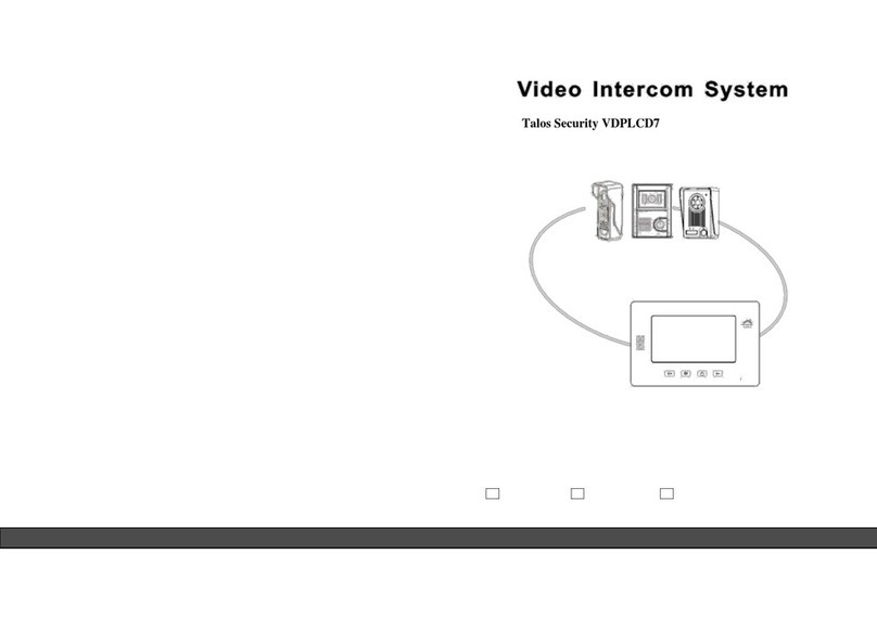 Talos Security VDPLCD7 User manual