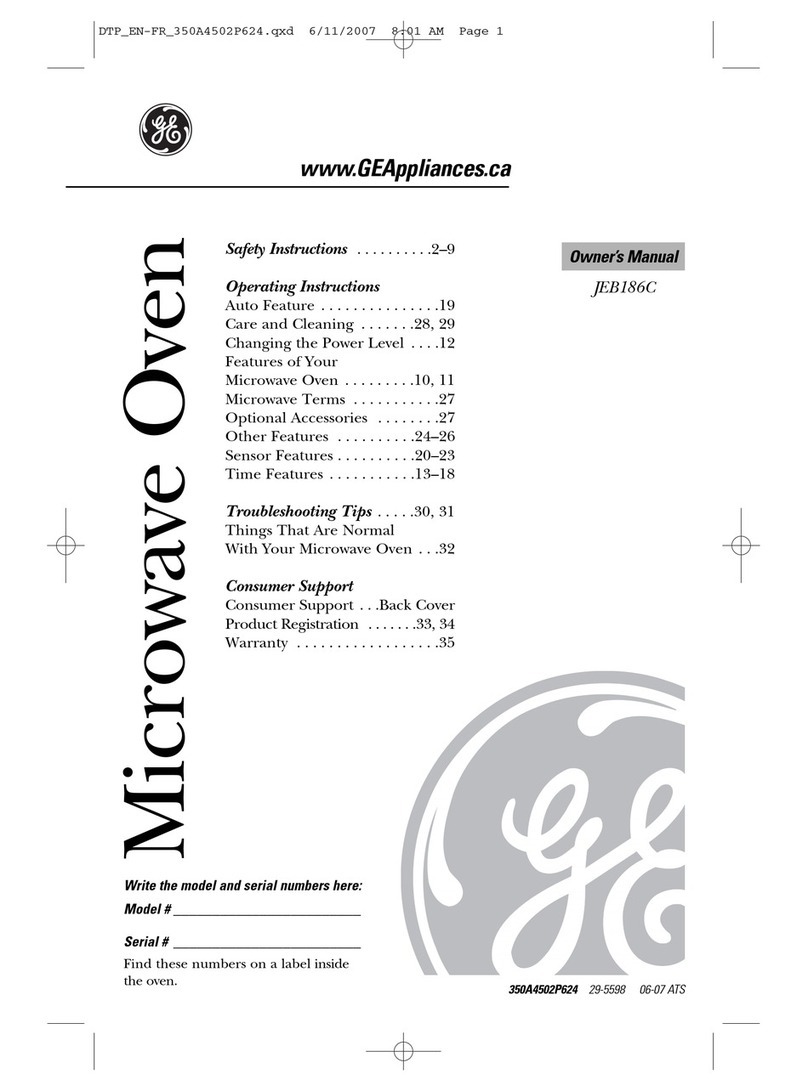 GE JEB186C User manual