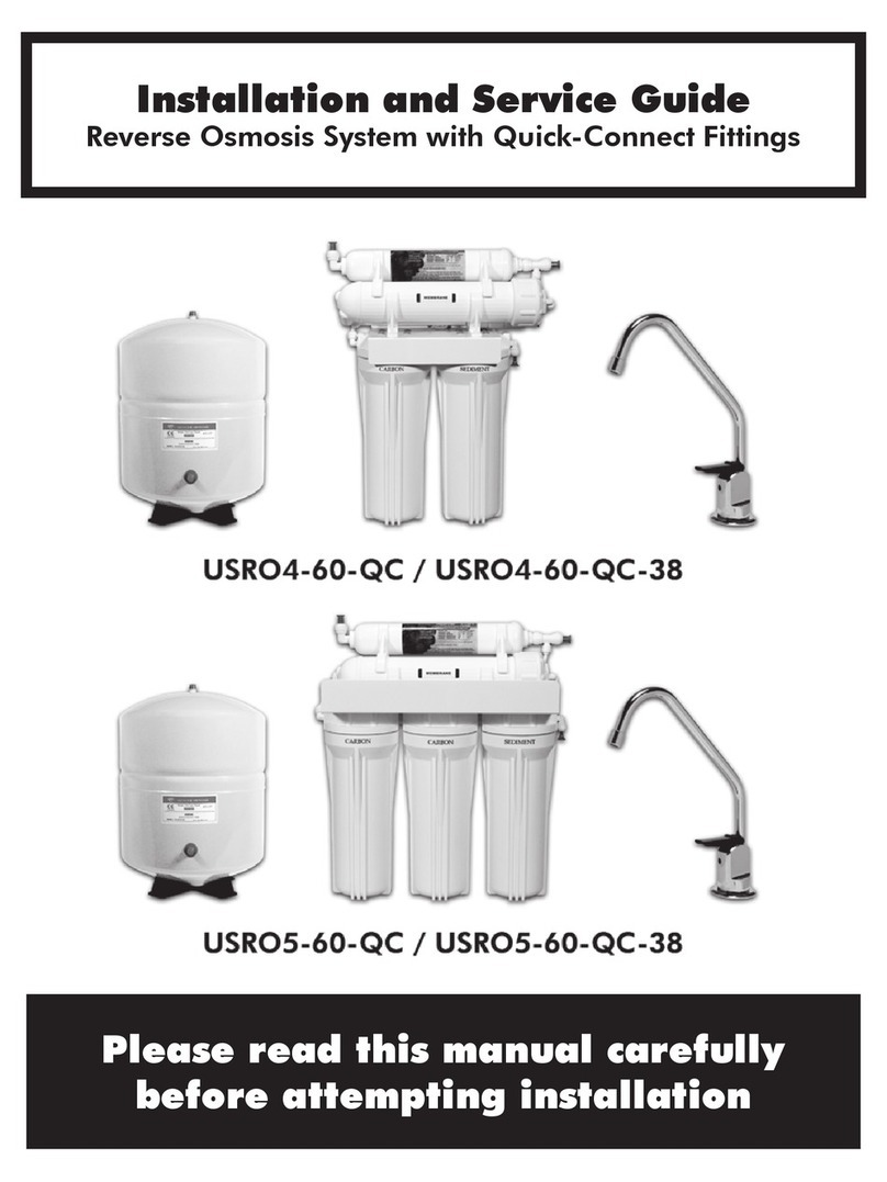 H20 Distributors USRO4-60-QC Installation and maintenance instructions