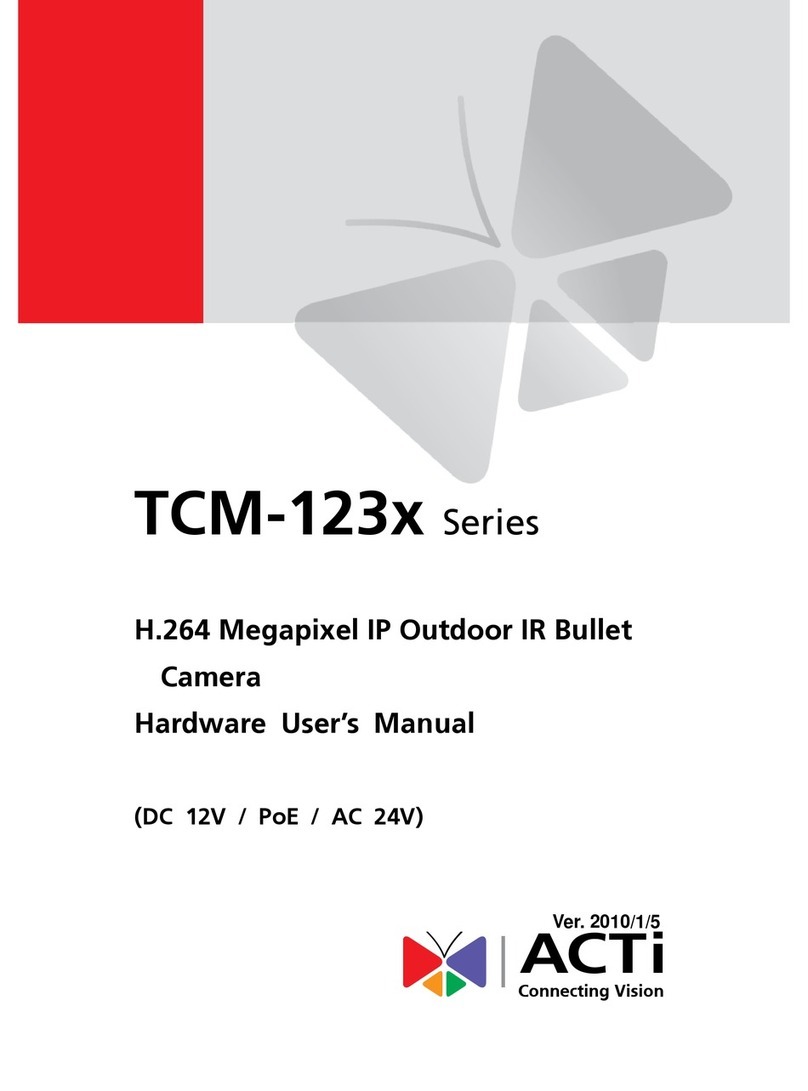ACTi TCM-123 Series Instructions for use
