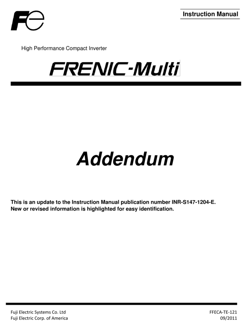 Fuji Electric FRENIC-Multi User manual Fuji Electric FRENIC-Multi User manual
