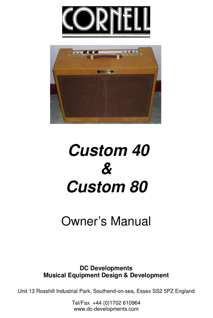 Cornell Custom 40 owner's manual