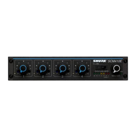 Shure SCM410E User manual