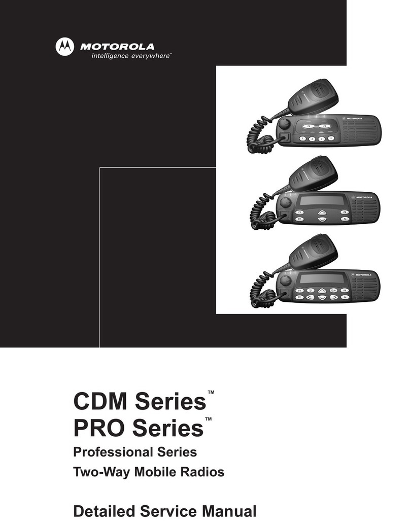 Motorola CDM Series User manual