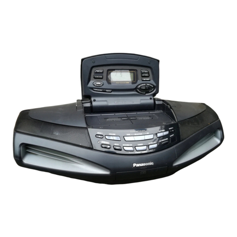 Panasonic RXED77 - RADIO CASSETTE W/CD User manual
