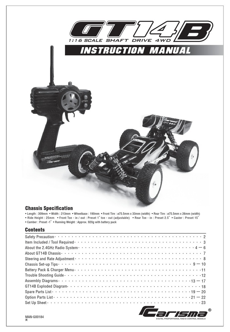Carisma GT14B User manual