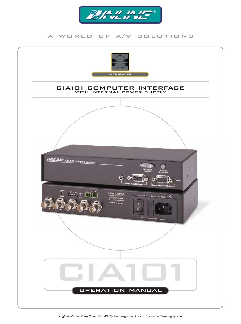 Inline CIA101 Operation manual