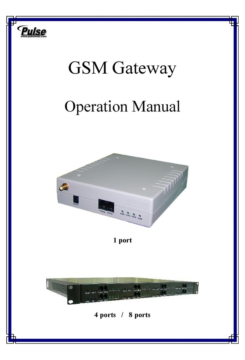 PULSE+ GSM Gateway Operation manual
