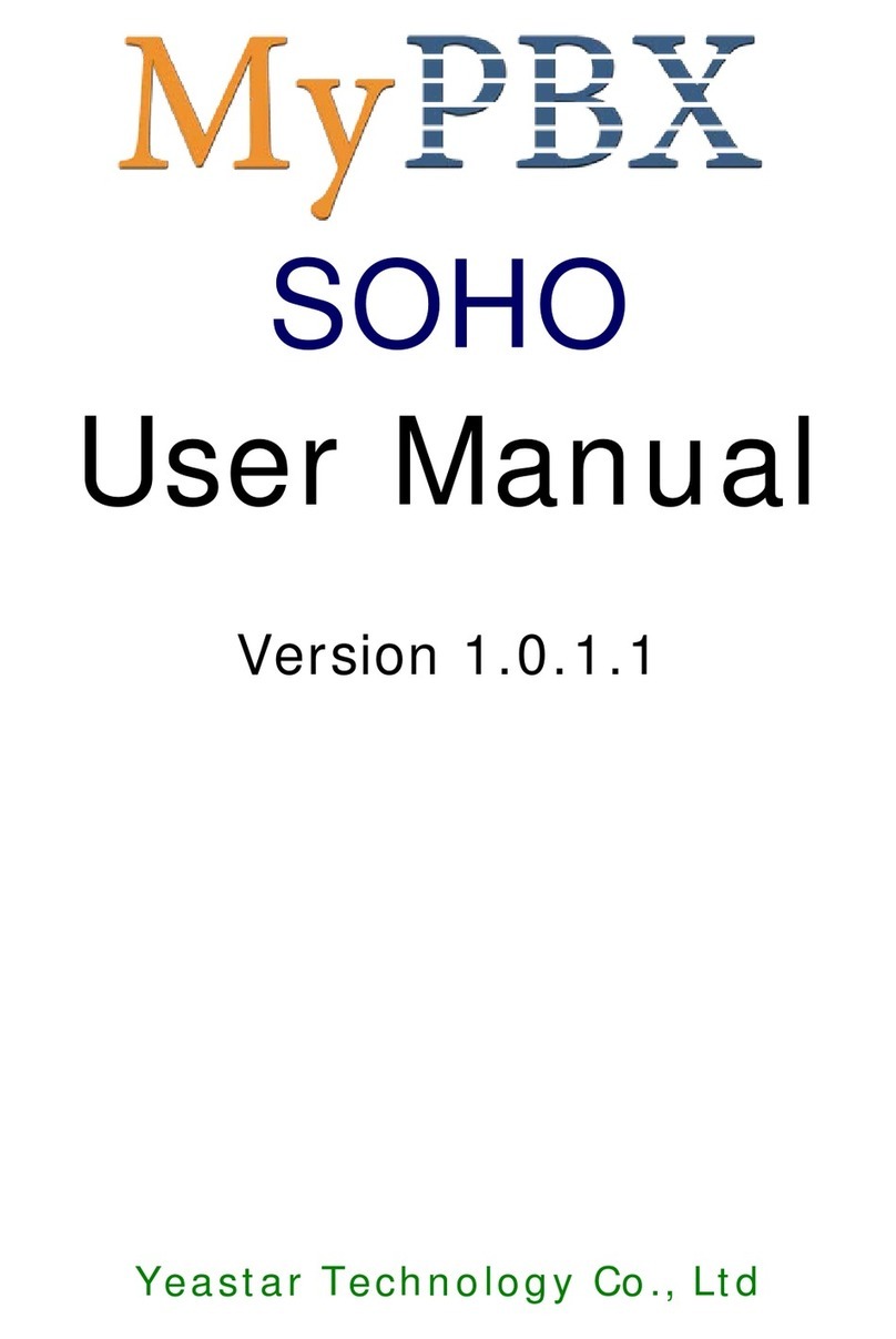 Yeastar Technology MyPBX-SOHO User manual