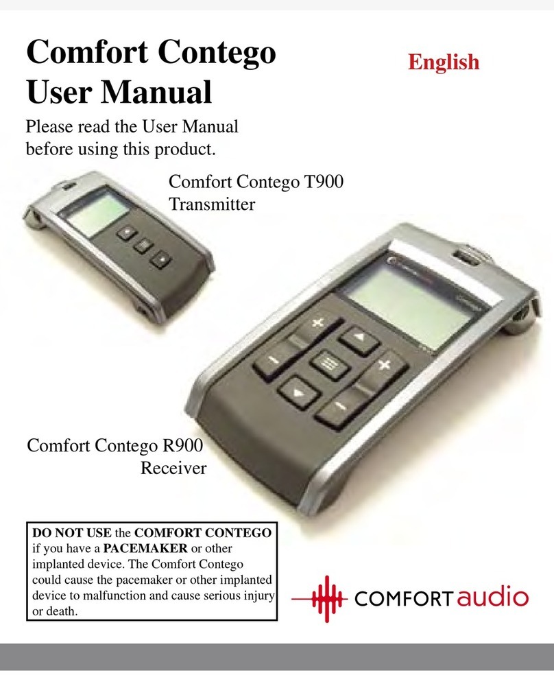 Comfort audio Contego R900 User manual