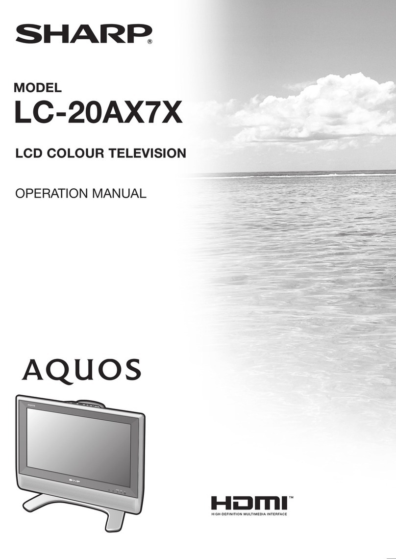 Sharp LC-20AX7X Operation manual