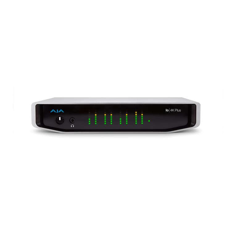AJA io4K Installation and operation guide