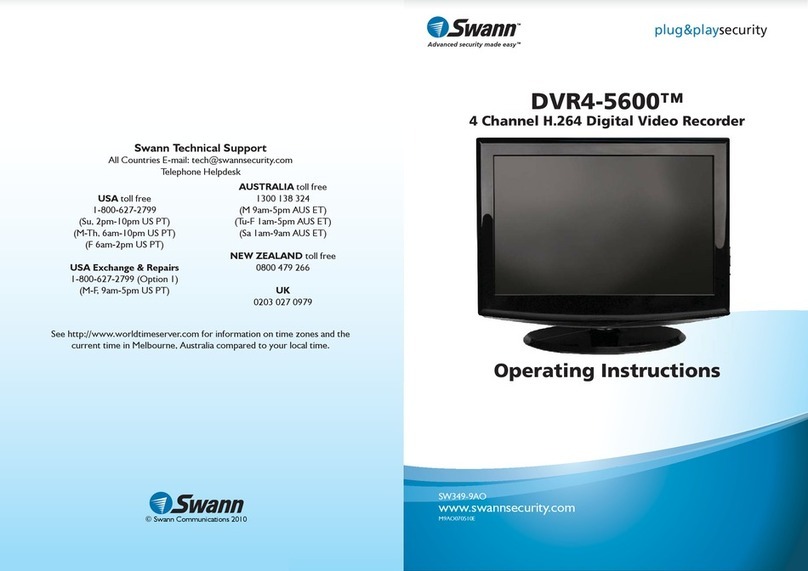 Swann DVR4-5600 operating instructions