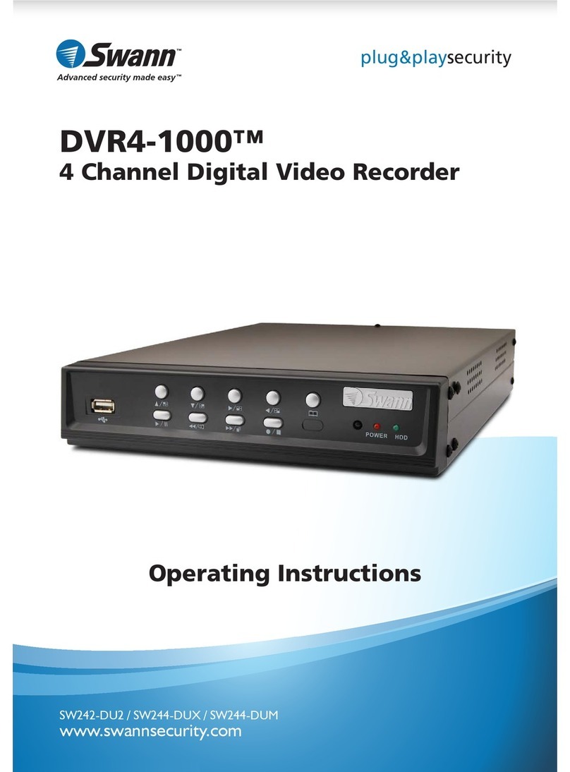 Swann DVR4-1000 operating instructions