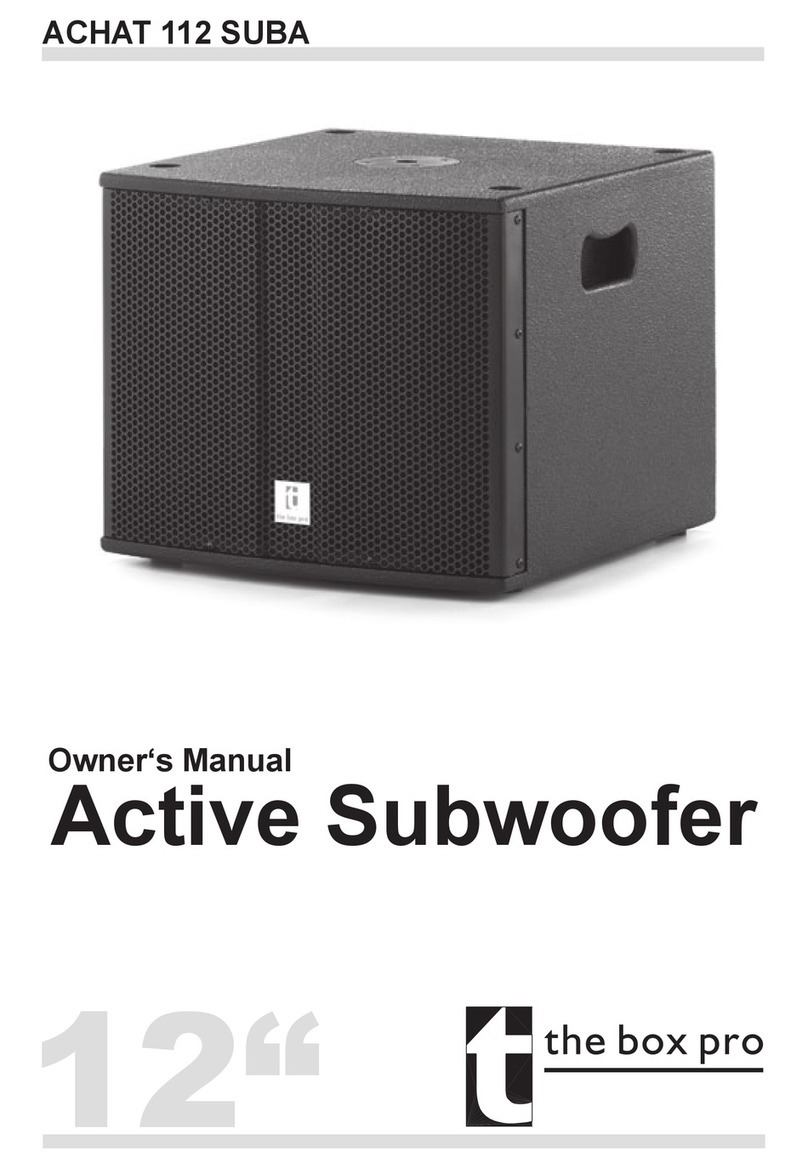 thomann ACHAT 112 SUBA User manual