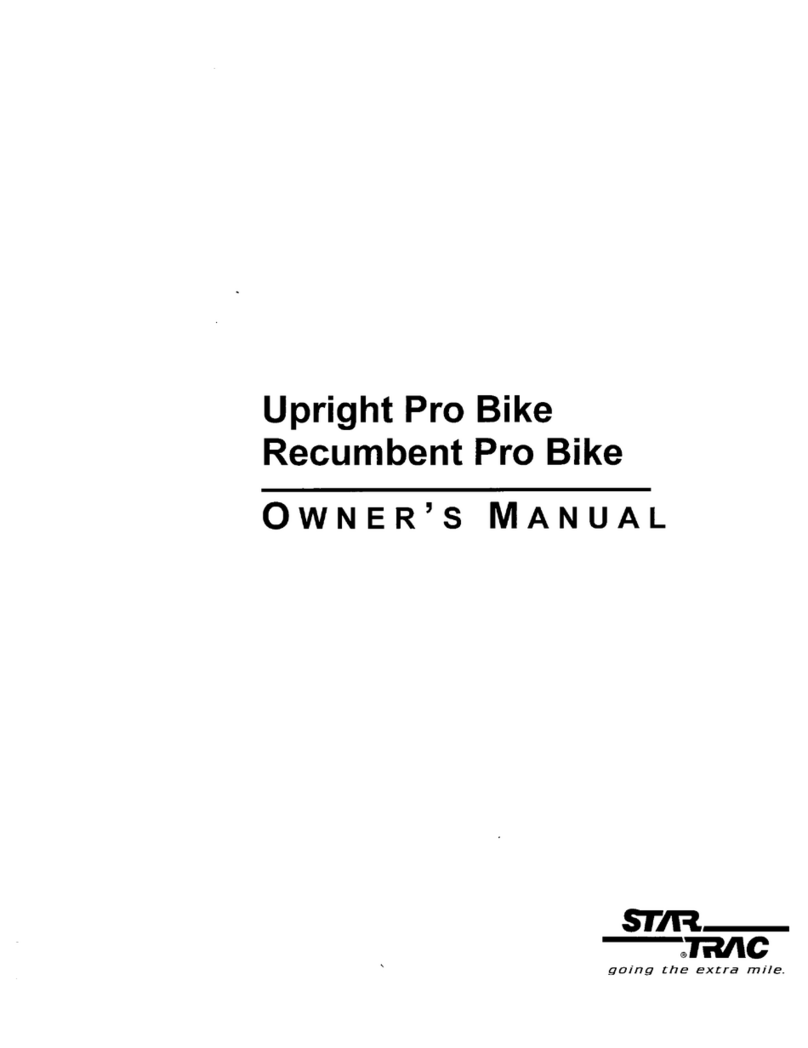 Star Trac Pro Upright Bike User manual