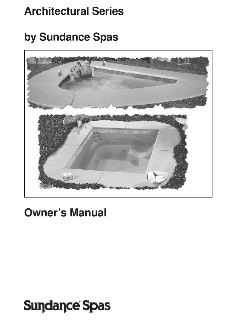 Sundance Spas Architectural Series User manual Sundance Spas Architectural Series User manual