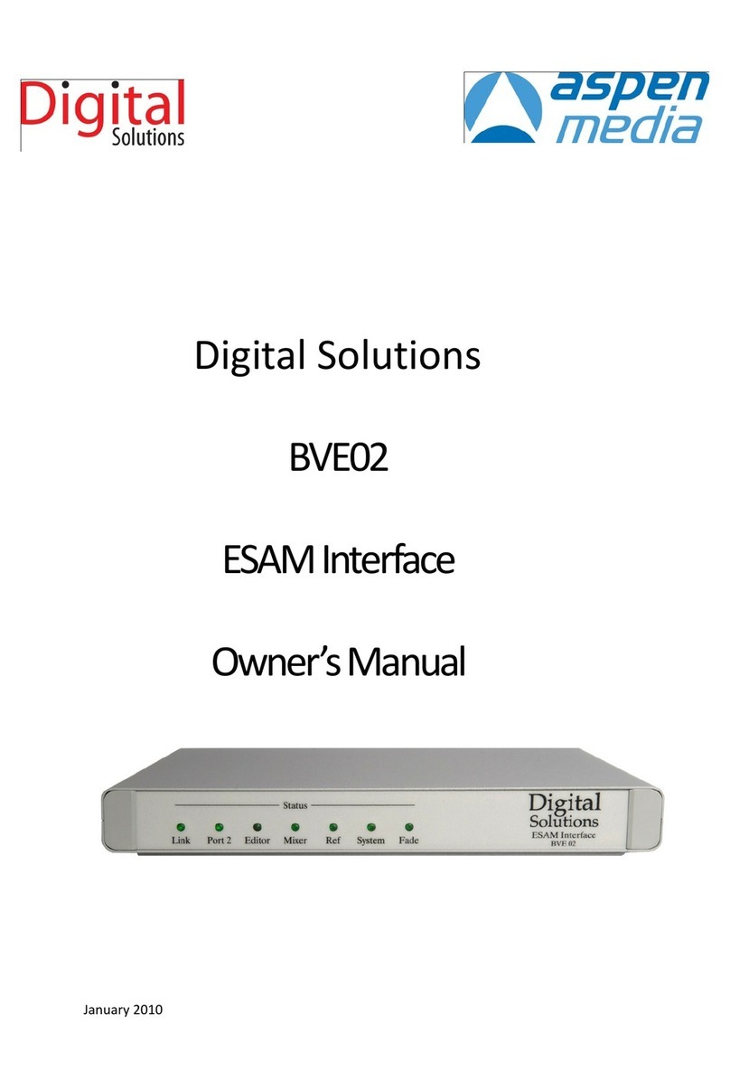 Digital Solutions BVE02 owner's manual