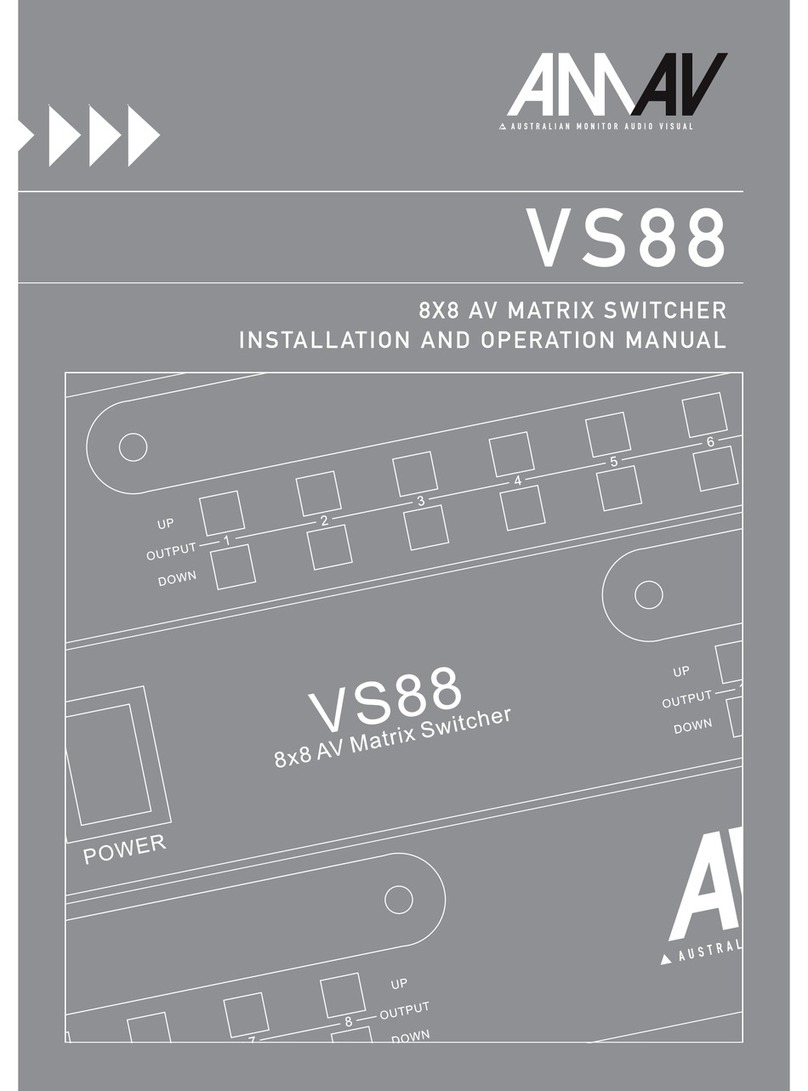 AMVA VS88 Installation and operation manual
