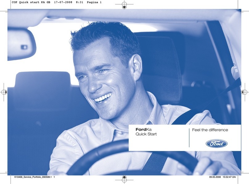 Ford 2008 Ka quick start guide