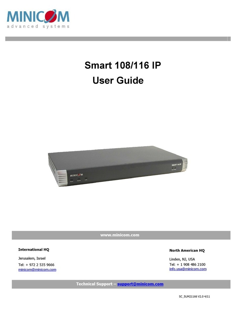 Minicom Smart 108 user guide