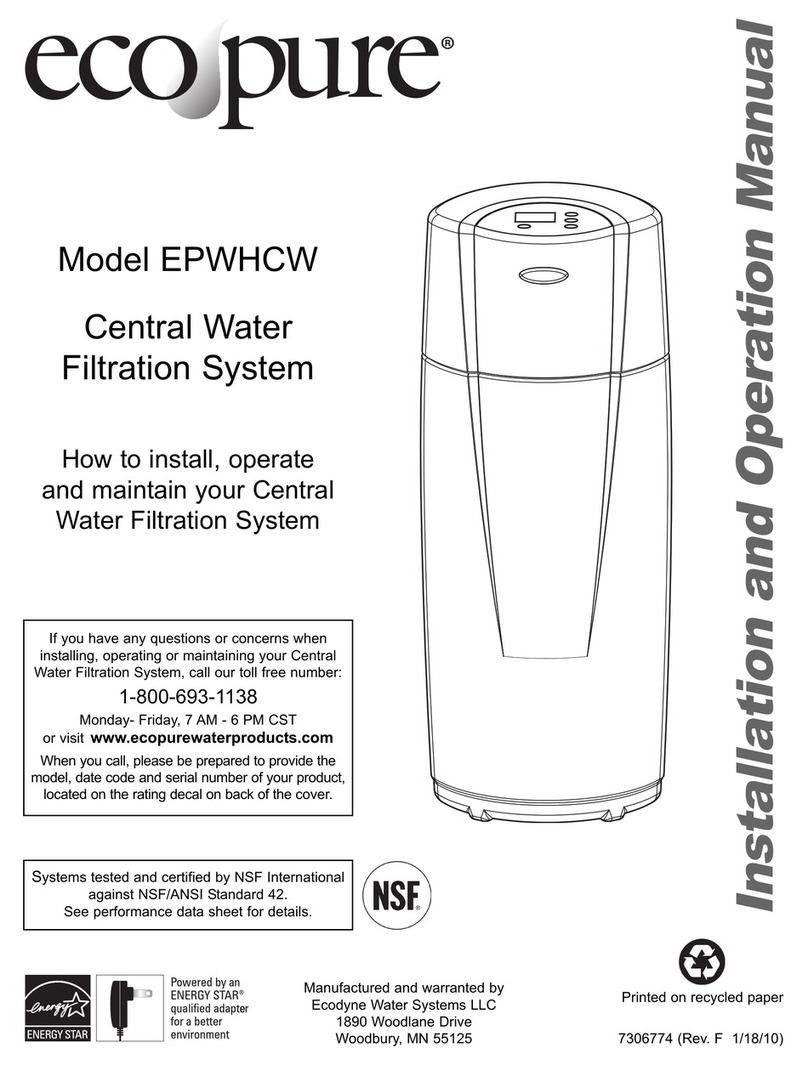 Eco Pure EPWHCW User manual Eco Pure EPWHCW User manual