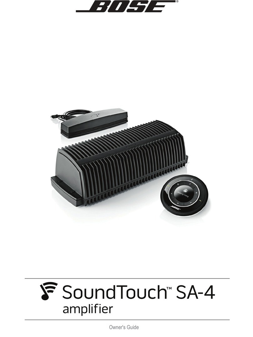 Bose SoundTouch SA-4 owner's guide
