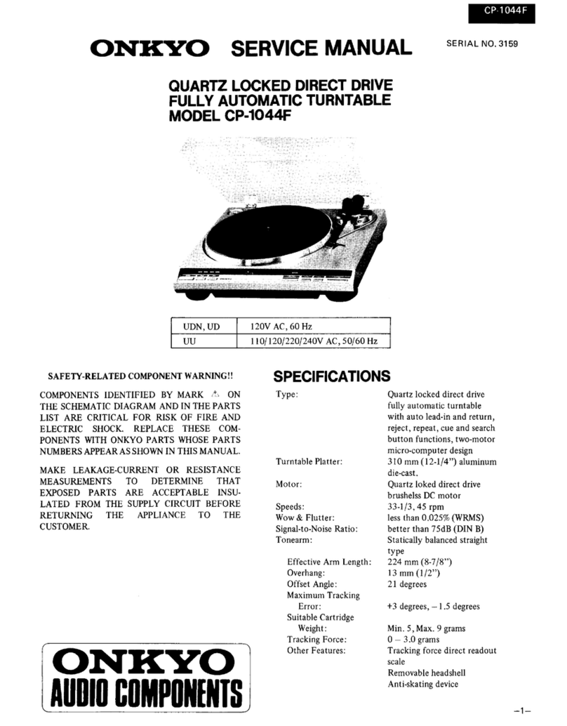 Onkyo CP-1044F User manual
