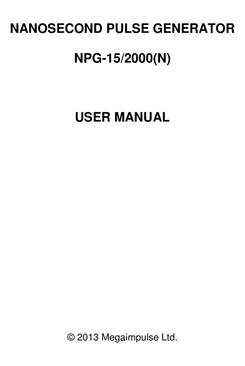 Megaimpulse Ltd. NPG-15/2000 user manual