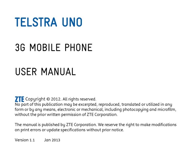 Zte TELSTRA UNO User manual