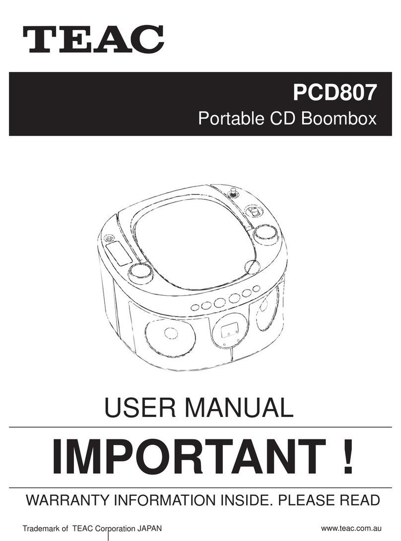 Teac PCD807 User manual