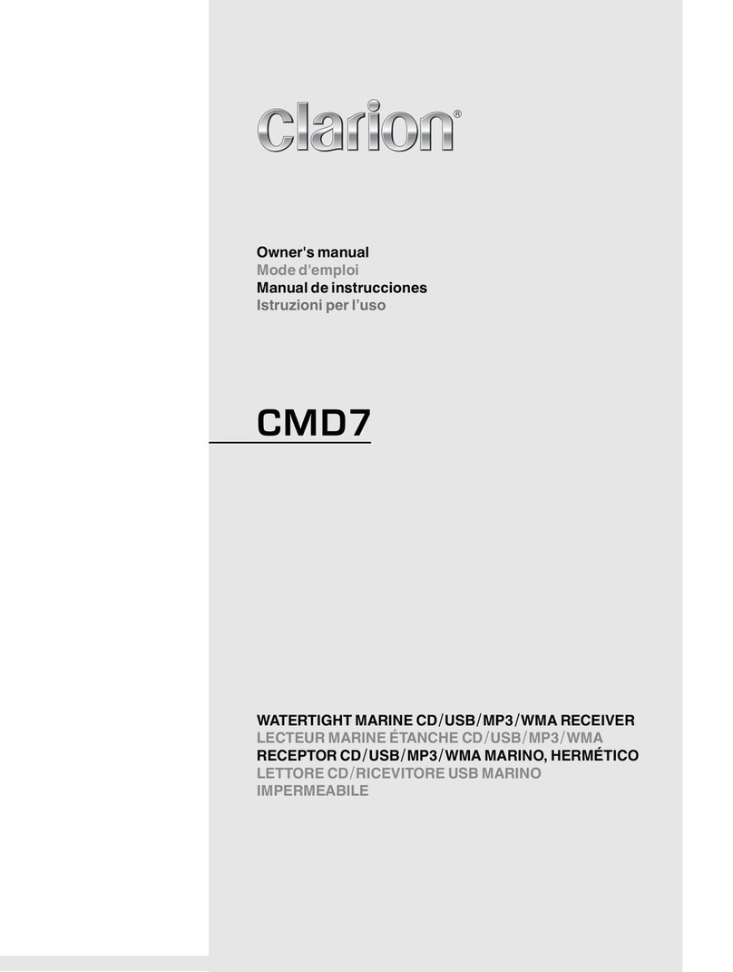 Clarion CMD7 User manual
