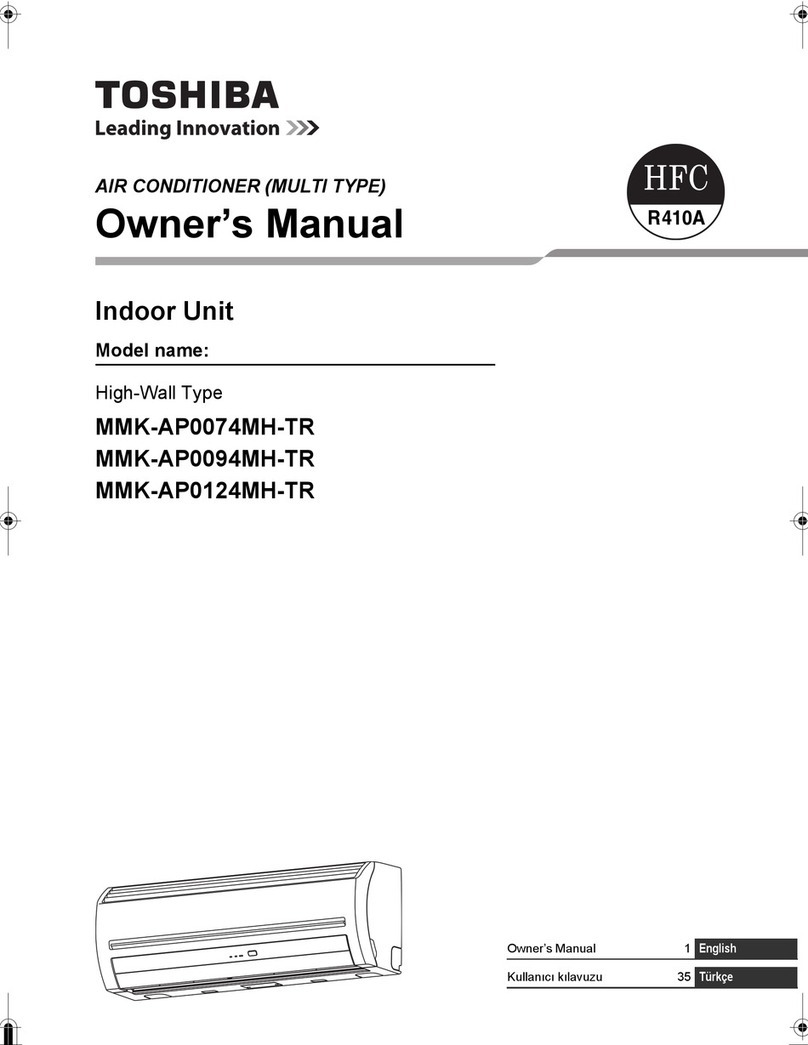 Toshiba MMK-AP0074MH-TR User manual