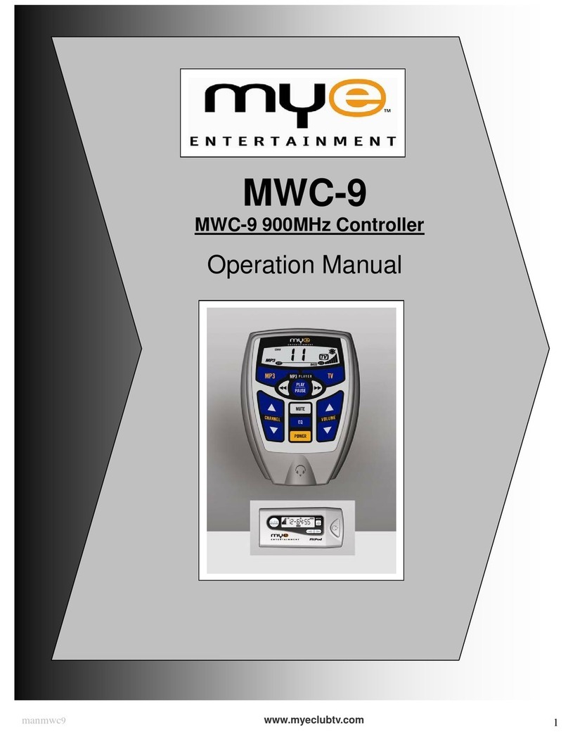 MYE MWC-9 Operation manual