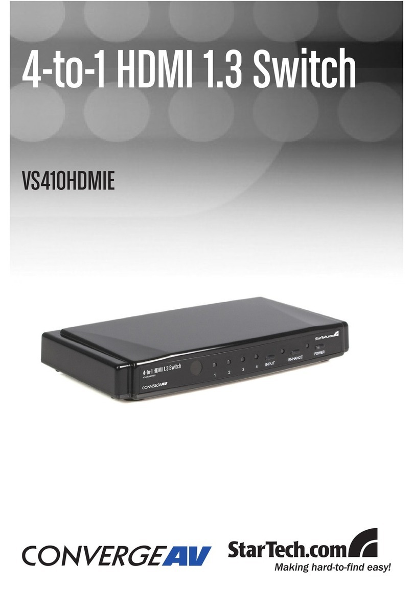 StarTech.com ConvergeAV VS410HDMIE User manual