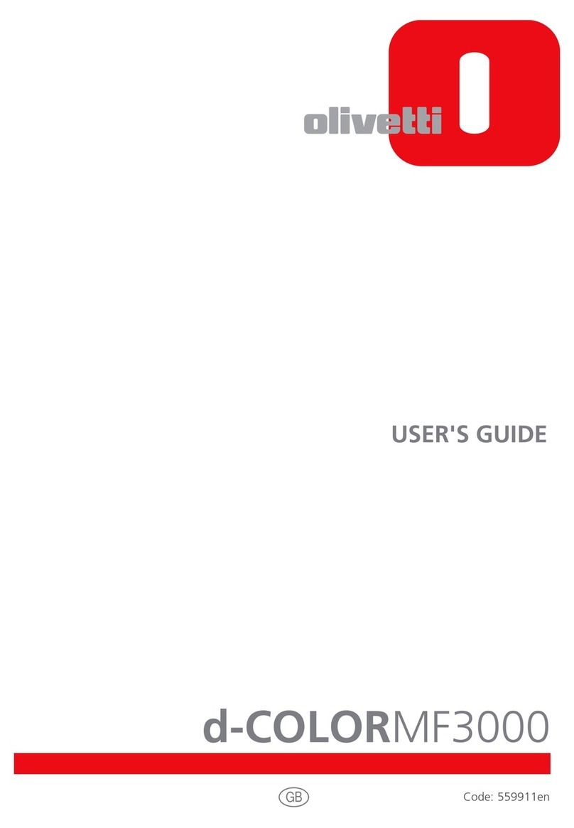 Olivetti d-COLORMF3000 User manual