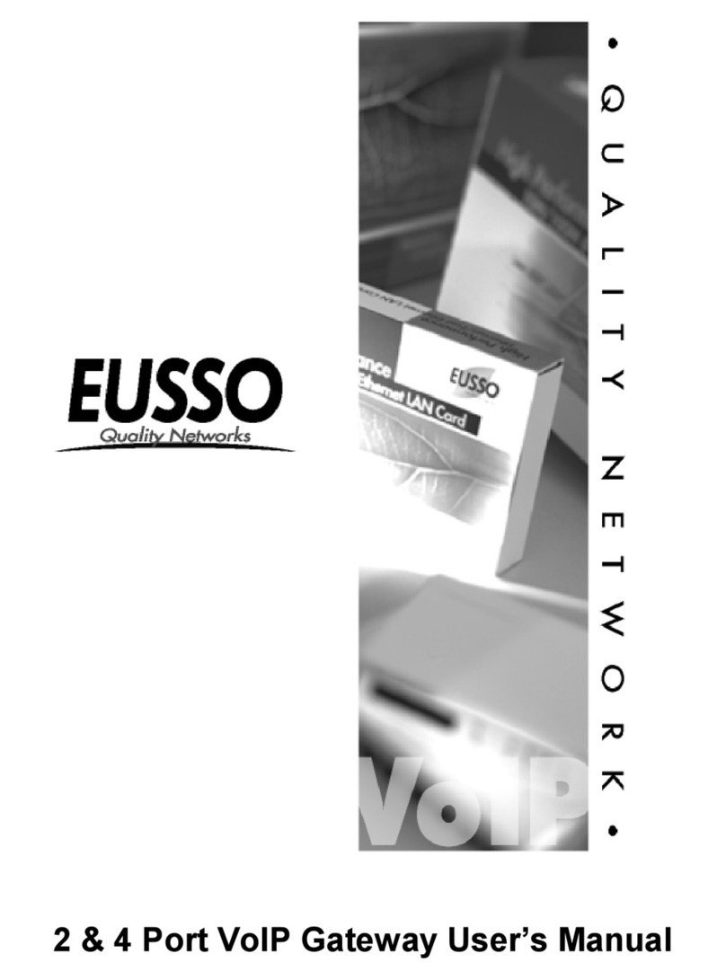 Eusso 2 & 4 Port VoIP Gateway user manual