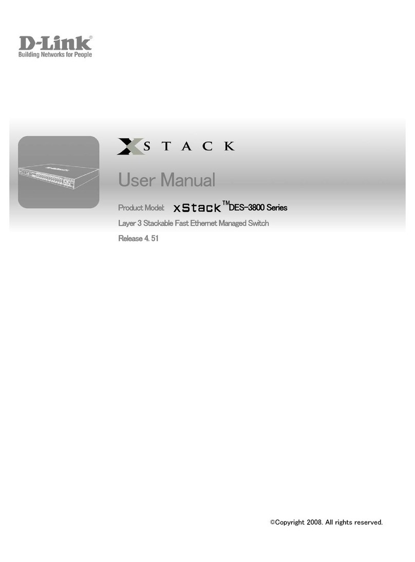 D-Link xStack DES-3800 Series User manual