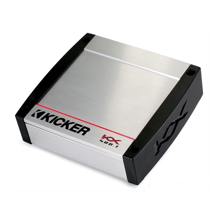 Kicker KX400.1 User manual