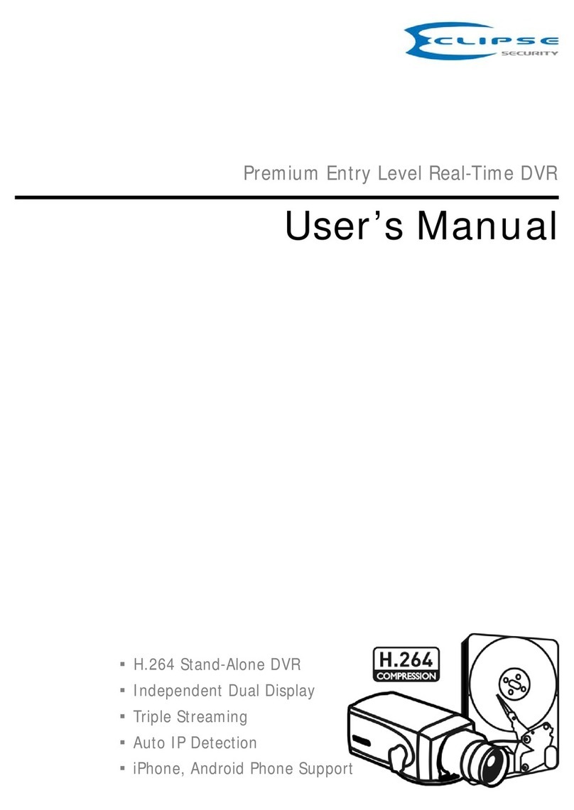 Eclipse Security 4 Channel Premium DVR user manual