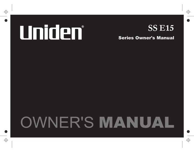 Uniden SS E15 Series User manual