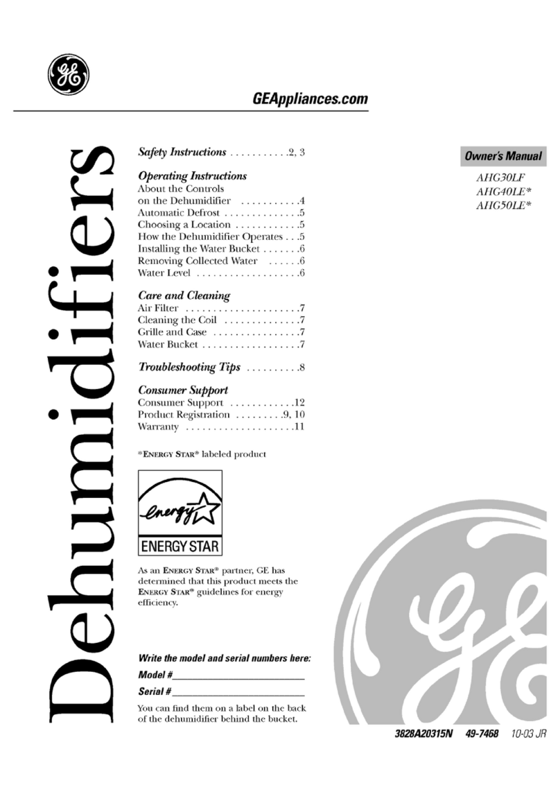 GE AHG30LF Series User manual
