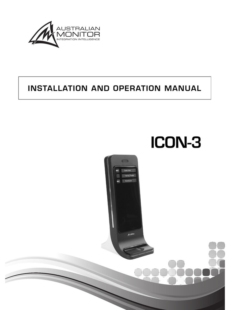 AUSTRALIAN MONITOR ICON-3 User manual AUSTRALIAN MONITOR ICON-3 User manual