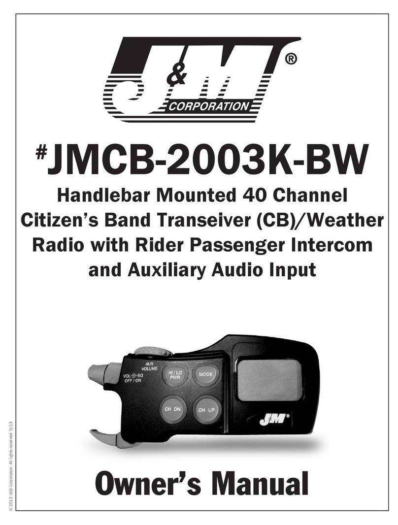 J&M Corporation JMCB-2003K-BW owner's manual