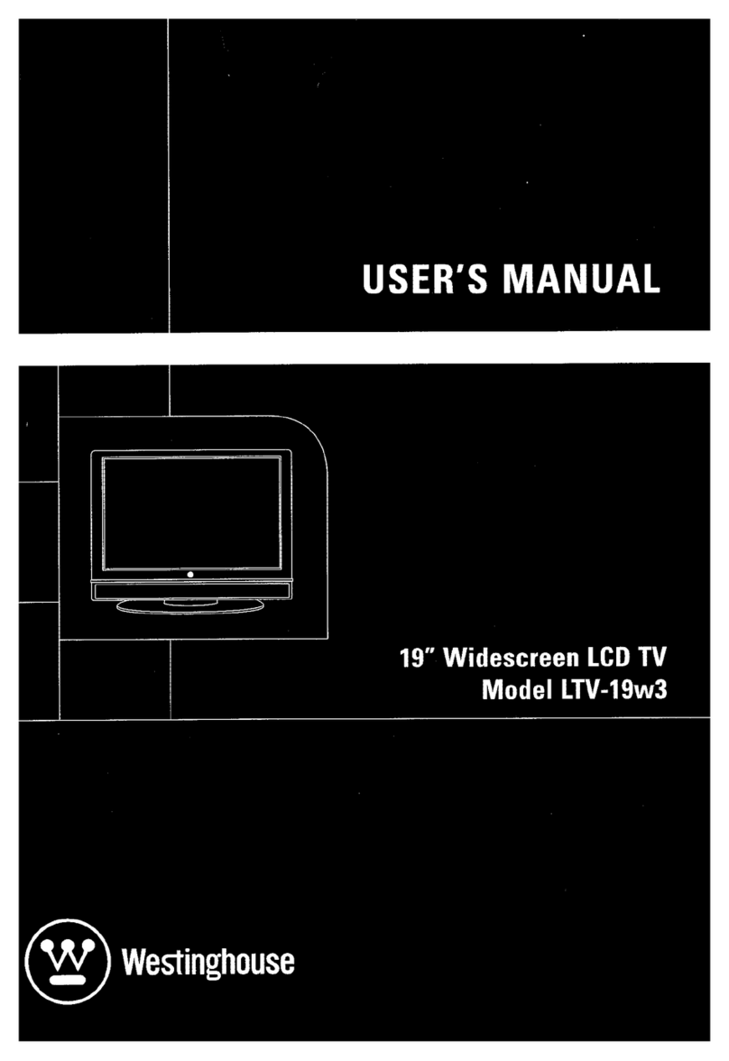 Westinghouse LTV-19W3 - 19" LCD TV User manual Westinghouse LTV-19W3 - 19" LCD TV User manual